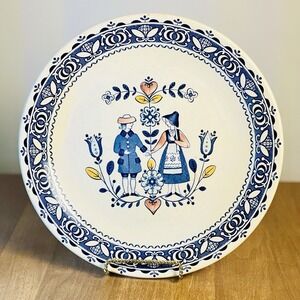 Vintage Johnson Brothers Old Granite Hearts & Flowers‎ 10" Dinner Plate